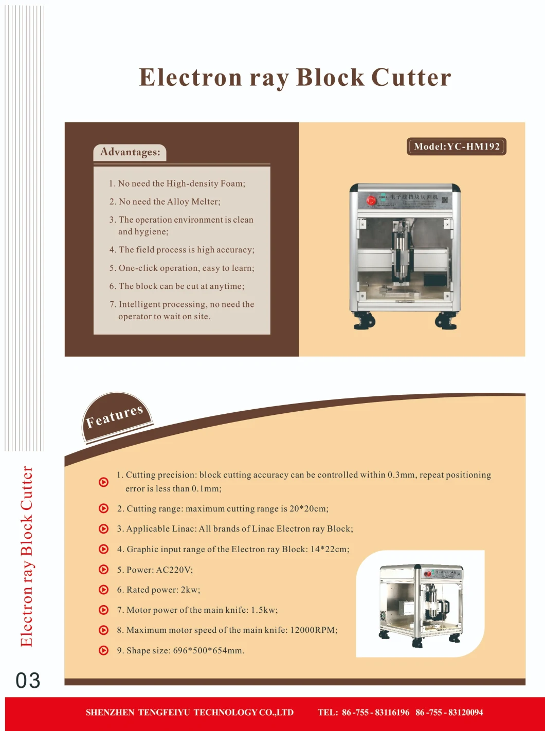 Create Electron Ray Block Cutter for High-Density Foam Radiotherapy