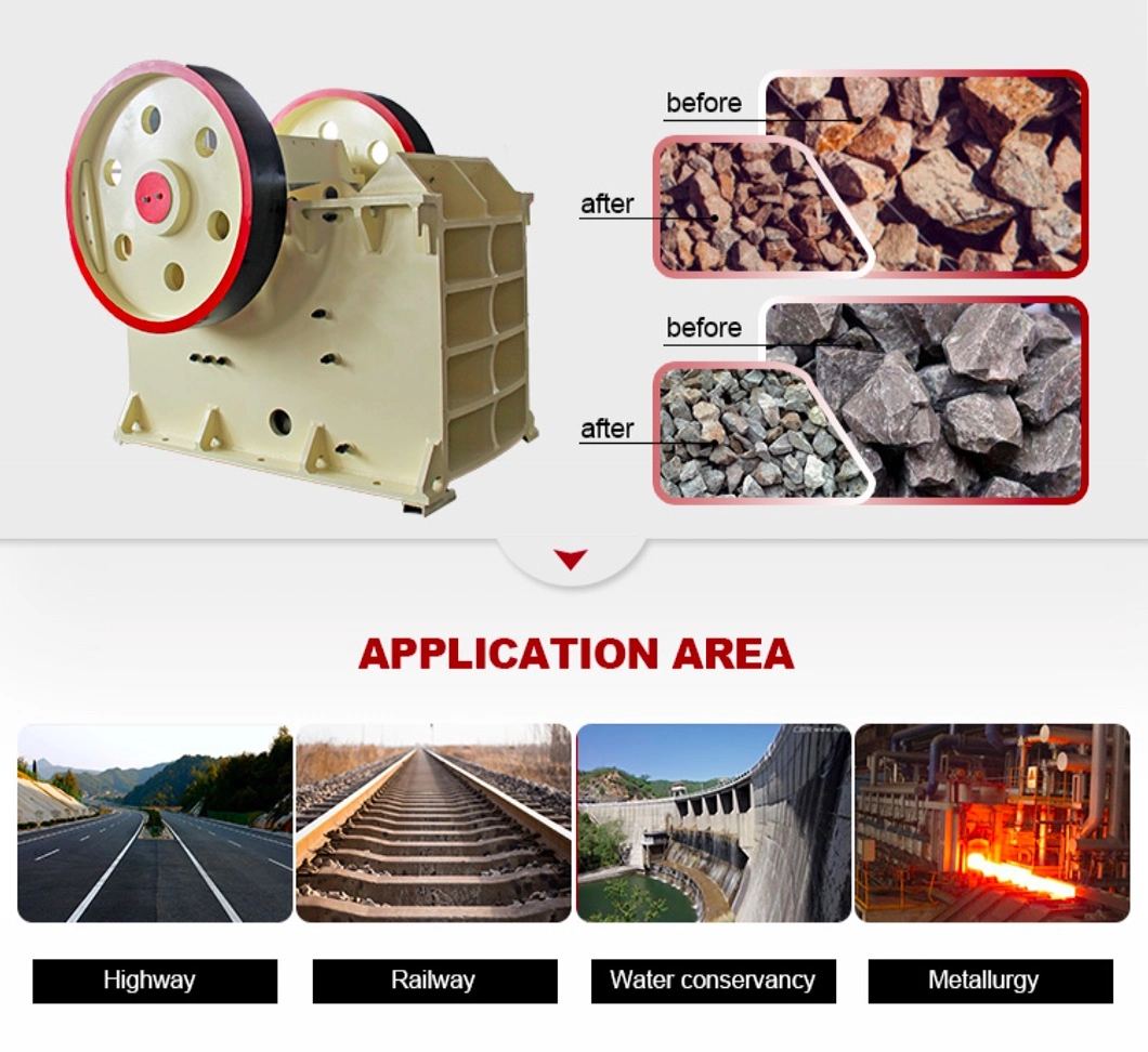 Good Manufacture Cheap Coal Electric Diesel Engine Stone Rock Jaw Crusher Spare Parts Concrete Coarse Crushing Machine Price