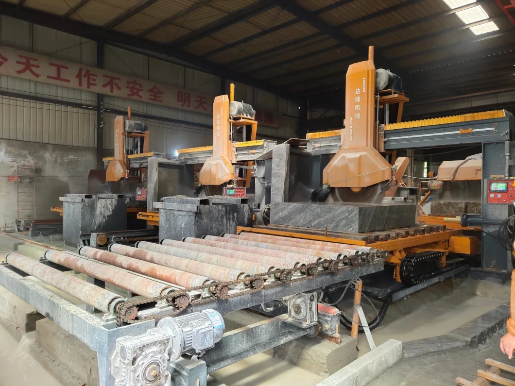 Dafon High Efficiency Industry Automatic Small Kerb Stone Cutting Machine for Processing Marble and Granite