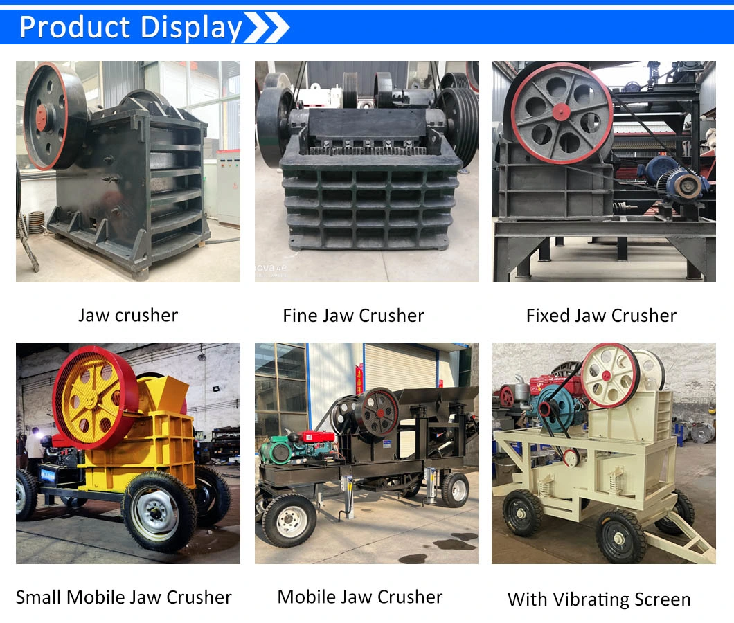 Hot Sale Jaw Crusher Machine with Vibrating Screen Mobile Plant for Stone Crushing