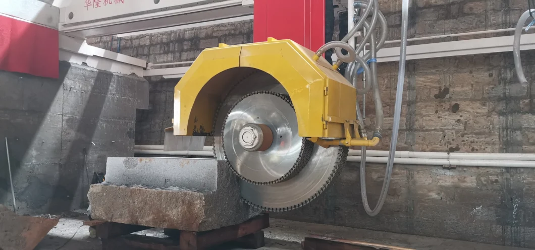 Hualong Stone Machinery Hlqy-2500 Bridge Multi-Blade Block Cutter for Cutting Granite Marble Quartz Slabs Multiple Disc Stone Cutting Machine for Sale