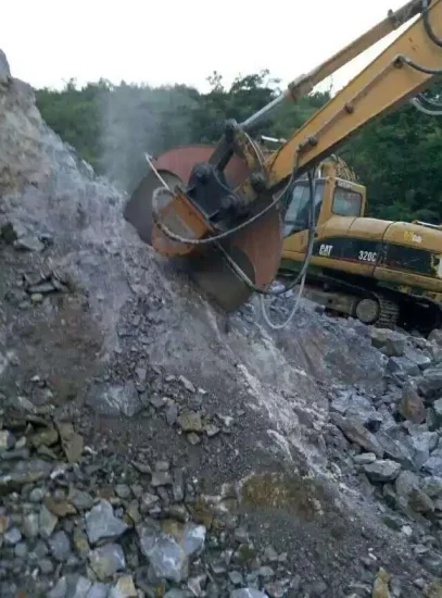 Hohe Qualität für Steinbruch-Stein-Schneidemaschine, Marmor-Schneidemaschine/Felssäge/Bagger-Hydrauliksäge