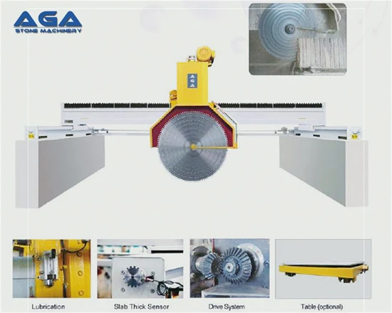 Steinschneidemaschine mit mehreren Klingen zum Schneiden von Marmor-/Granitblöcken in Platten (DQ2200/2500/2800)