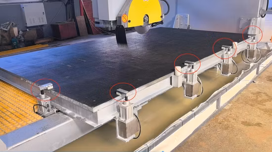 Italienisches System 5-Achsen-CNC-Steinschneidemaschine für Küchenarbeitsplatte, Waschbecken, Marmor